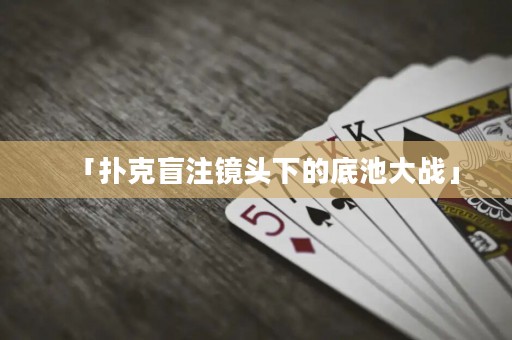 「撲克盲注鏡頭下的底池大戰(zhàn)」