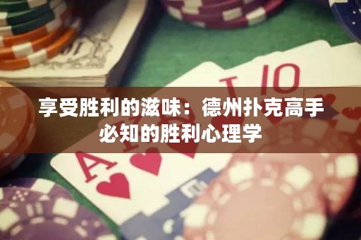 享受勝利的滋味：德州撲克高手必知的勝利心理學(xué)