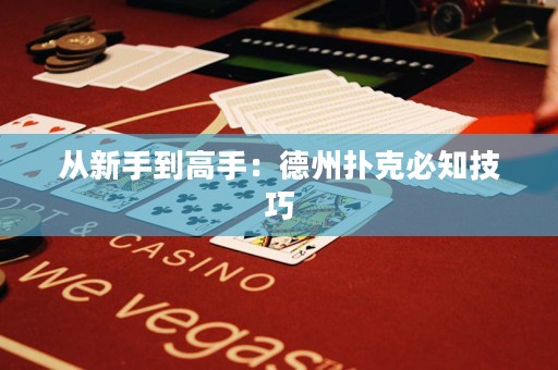 從新手到高手：德州撲克必知技巧