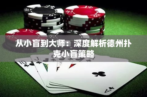 從小盲到大師：深度解析德州撲克小盲策略