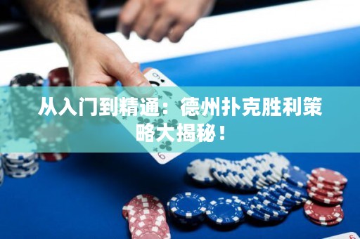 從入門到精通：德州撲克勝利策略大揭秘！