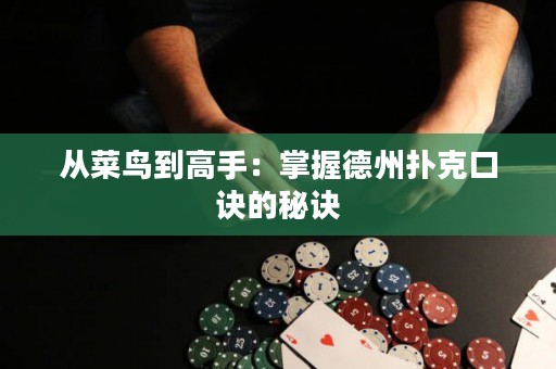 從菜鳥(niǎo)到高手：掌握德州撲克口訣的秘訣