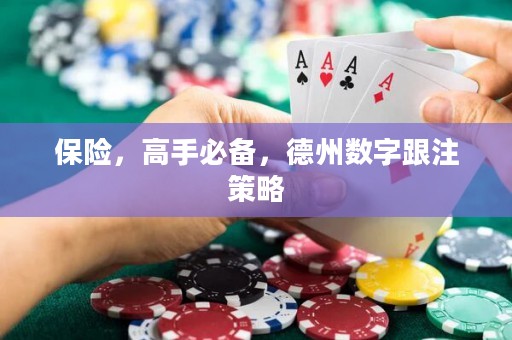 保險(xiǎn)，高手必備，德州數(shù)字跟注策略