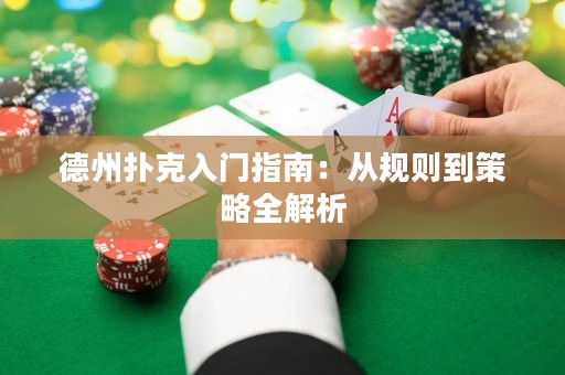 德州撲克入門指南：從規(guī)則到策略全解析