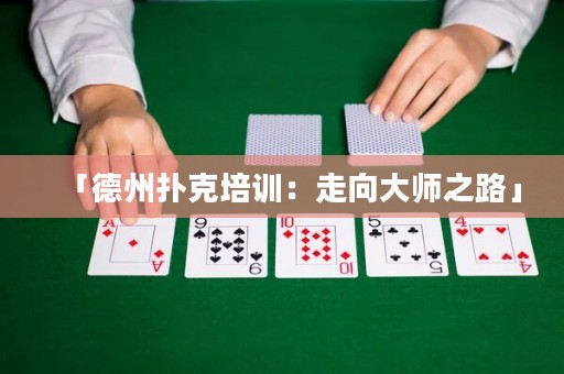 「德州撲克培訓(xùn)：走向大師之路」