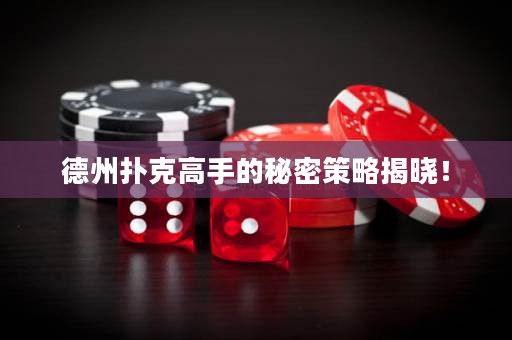 德州撲克高手的秘密策略揭曉！
