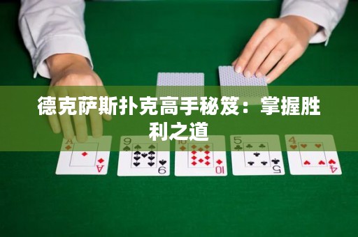 德克薩斯撲克高手秘笈：掌握勝利之道