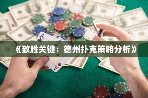 《致勝關(guān)鍵：德州撲克策略分析》