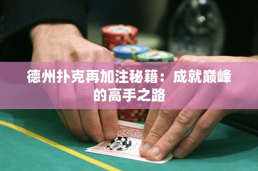 德州撲克再加注秘籍：成就巔峰的高手之路