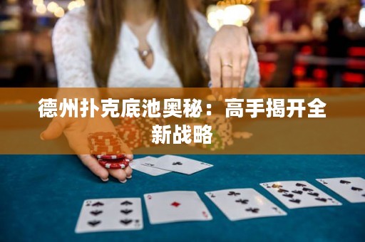 德州撲克底池奧秘：高手揭開全新戰(zhàn)略
