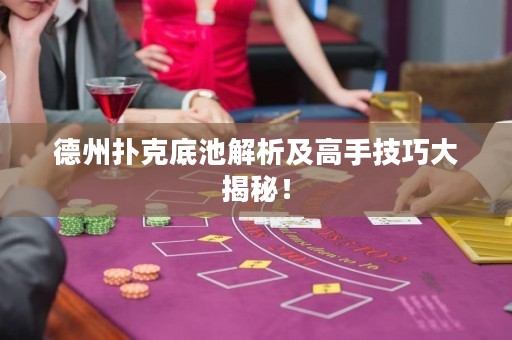 德州撲克底池解析及高手技巧大揭秘！