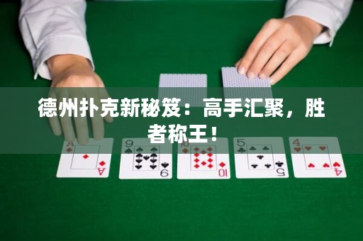 德州撲克新秘笈：高手匯聚，勝者稱王！