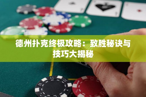 德州撲克終極攻略：致勝秘訣與技巧大揭秘