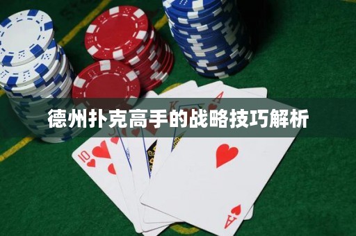 德州撲克高手的戰(zhàn)略技巧解析