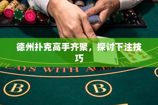 德州撲克高手齊聚，探討下注技巧