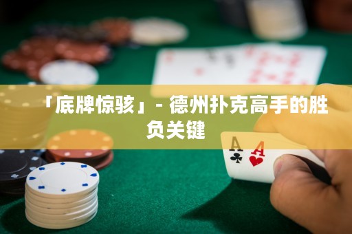 「底牌驚駭」- 德州撲克高手的勝負關鍵