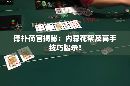 德?lián)浜晒俳颐兀簝?nèi)幕花絮及高手技巧揭示！