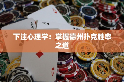 下注心理學(xué)：掌握德州撲克勝率之道