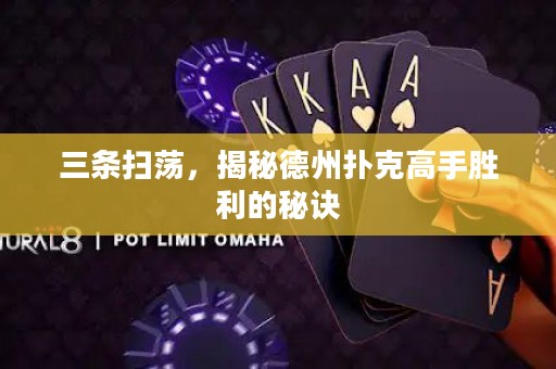 三條掃蕩，揭秘德州撲克高手勝利的秘訣