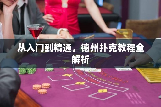 從入門到精通，德州撲克教程全解析