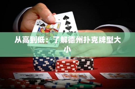 從高到低：了解德州撲克牌型大小