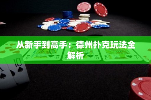 從新手到高手：德州撲克玩法全解析