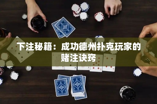 下注秘籍：成功德州撲克玩家的賭注訣竅