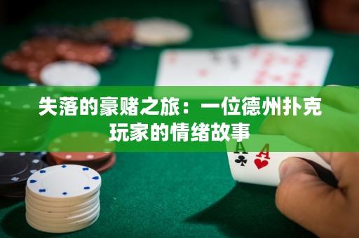 失落的豪賭之旅：一位德州撲克玩家的情緒故事