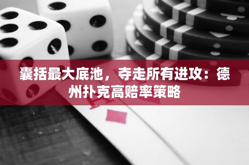 囊括最大底池，奪走所有進(jìn)攻：德州撲克高賠率策略