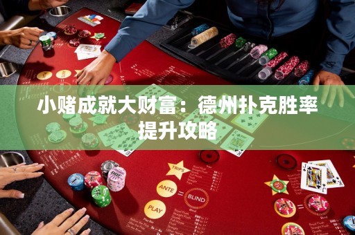 小賭成就大財富：德州撲克勝率提升攻略