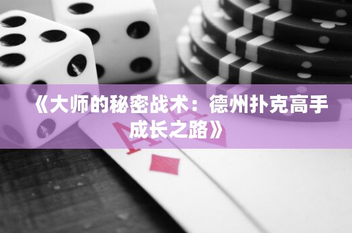 《大師的秘密戰(zhàn)術(shù)：德州撲克高手成長(zhǎng)之路》