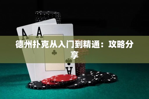 德州撲克從入門到精通：攻略分享