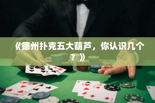 《德州撲克五大葫蘆，你認(rèn)識(shí)幾個(gè)？》