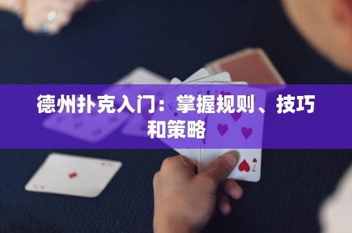 德州撲克入門：掌握規(guī)則、技巧和策略