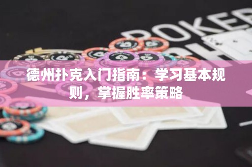 德州撲克入門指南：學(xué)習(xí)基本規(guī)則，掌握勝率策略