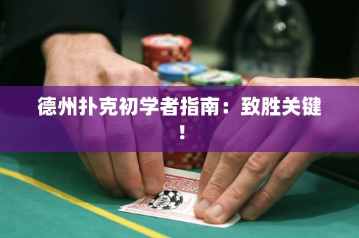 德州撲克初學(xué)者指南：致勝關(guān)鍵！