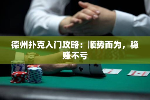 德州撲克入門攻略：順勢而為，穩(wěn)賺不虧