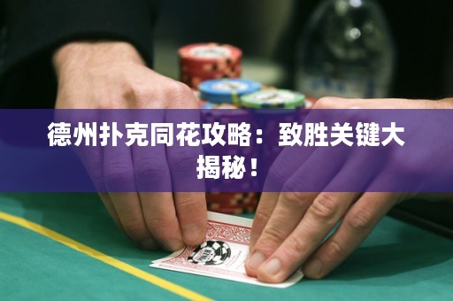 德州撲克同花攻略：致勝關(guān)鍵大揭秘！