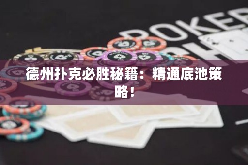 德州撲克必勝秘籍：精通底池策略！