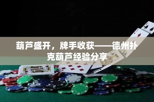 葫蘆盛開(kāi)，牌手收獲——德州撲克葫蘆經(jīng)驗(yàn)分享