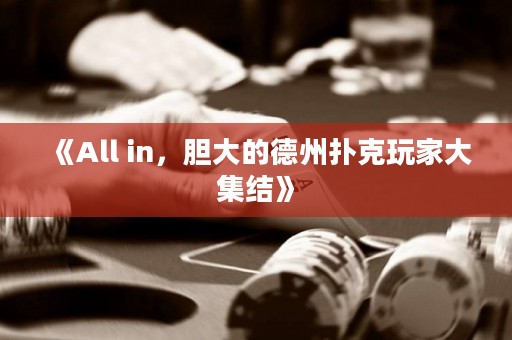 《All in，膽大的德州撲克玩家大集結(jié)》