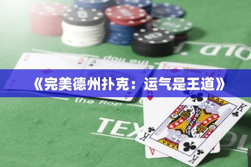 《完美德州撲克：運(yùn)氣是王道》