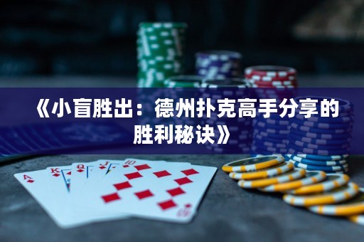 《小盲勝出：德州撲克高手分享的勝利秘訣》