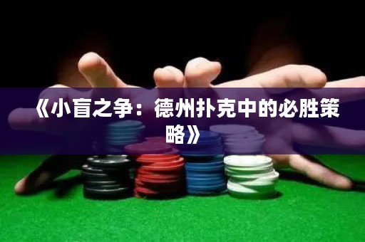 《小盲之爭(zhēng)：德州撲克中的必勝策略》