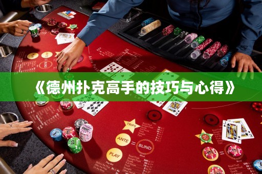 《德州撲克高手的技巧與心得》