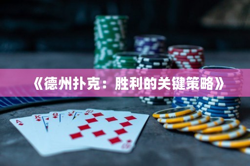 《德州撲克：勝利的關(guān)鍵策略》