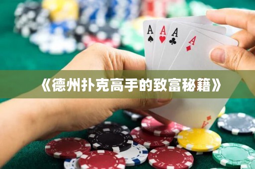 《德州撲克高手的致富秘籍》