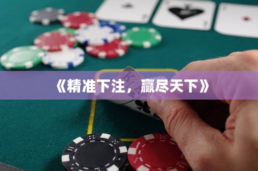 《精準(zhǔn)下注，贏盡天下》