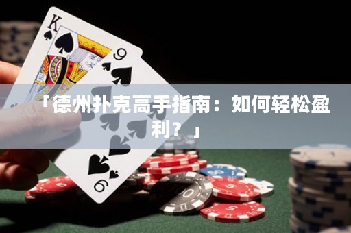 「德州撲克高手指南：如何輕松盈利？」