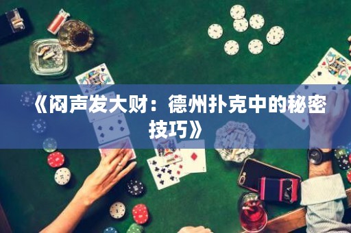 《悶聲發(fā)大財：德州撲克中的秘密技巧》